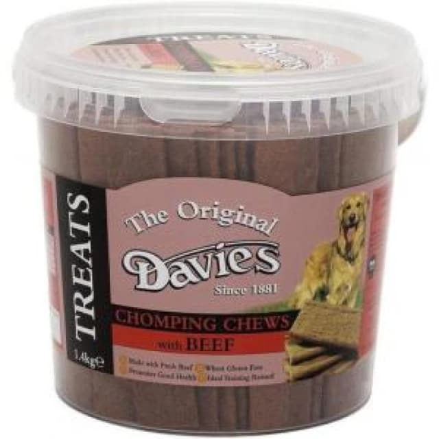 Davies Chomping Chews Beef 1.4Kg Jar