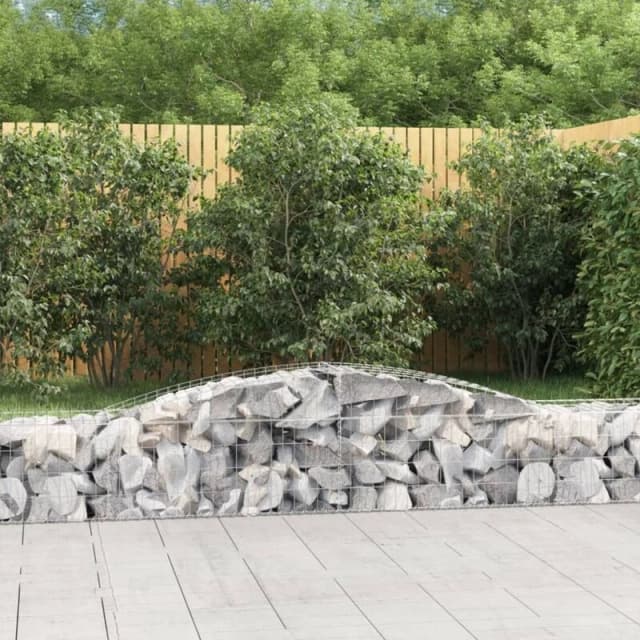 VIDAXL Vidaxl - Arched Gabion Basket 400x50x40/60cm Galvanised Iron 8720845651954