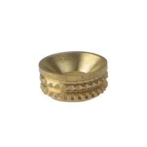 ForgeFix Screw Cup Sockets Solid Brass Polished No. 8 Bag 100
