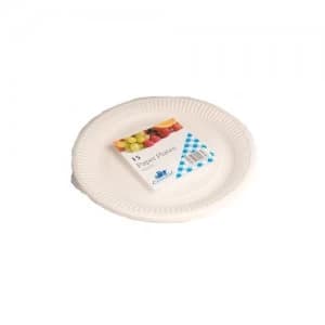 Essential Housewares Essential Paper Plates White