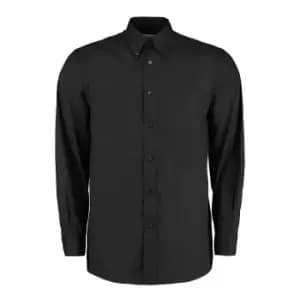 Kustom Kit Mens Workforce Long Sleeve Shirt (M) (Black)