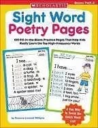 Sight Word Poetry Pages by Rozanne Williams