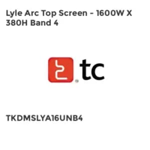 TC Group Lyle Arc Top Screen - 1600W x 380H Band 4