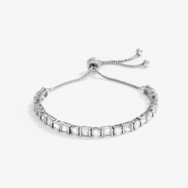 Jon Richard Rhodium Plated Mixed Stone Toggle Bracelet Jewellery Sets One Size Silver 72804211000