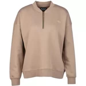 Barbour International Santa Rosa Half Zip Sweatshirt - Beige