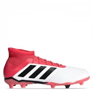 adidas Predator 18.1 FG Junior Football Boots - White/Blk/Coral
