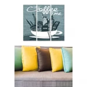 MDF8367154 Multicolor Decorative MDF Painting (3 Pieces)