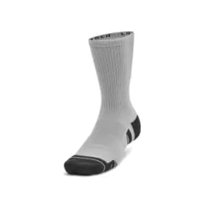 Under Armour Performance Tech 3pk Crew Socks Mod Grey - XL