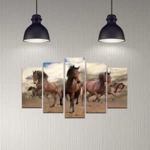 5DMDF-48 Multicolor Decorative MDF Painting (5 Pieces)