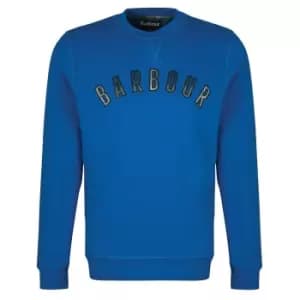 Barbour Mens Debson Crew Sweatshirt Monaco Blue Large