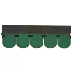 Btm Green Rounded Shingle Roofing Felt, (L)1M (W)0.33M
