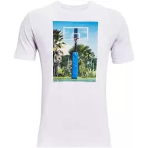 Under Armour Hoops T Shirt Mens - White