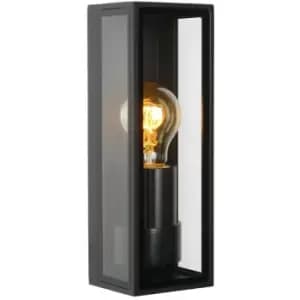 Lucide DUKAN - Wall Lantern Light Outdoor - 1xE27 - IP65 - Black