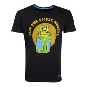 Rick And Morty - Flip The Pickle Mens Large T-Shirt - Black