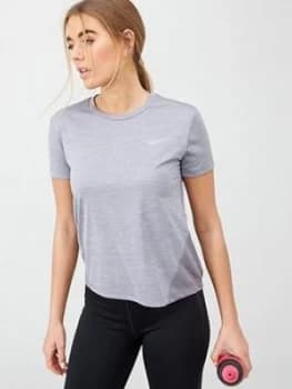 Nike Running Miler Tee - Grey