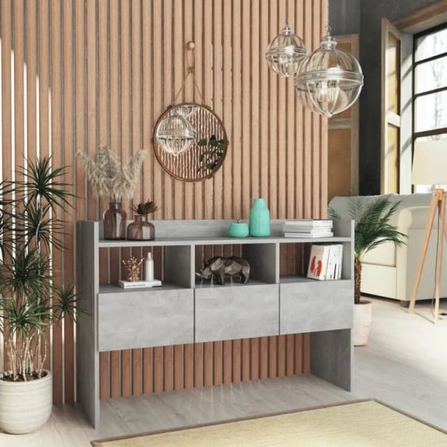 VIDAXL Sideboard Concrete Grey 105x30x70cm Engineered Wood Vidaxl 8720286607213