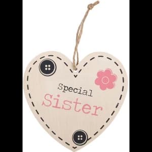 Special Sister Hanging Heart Sign
