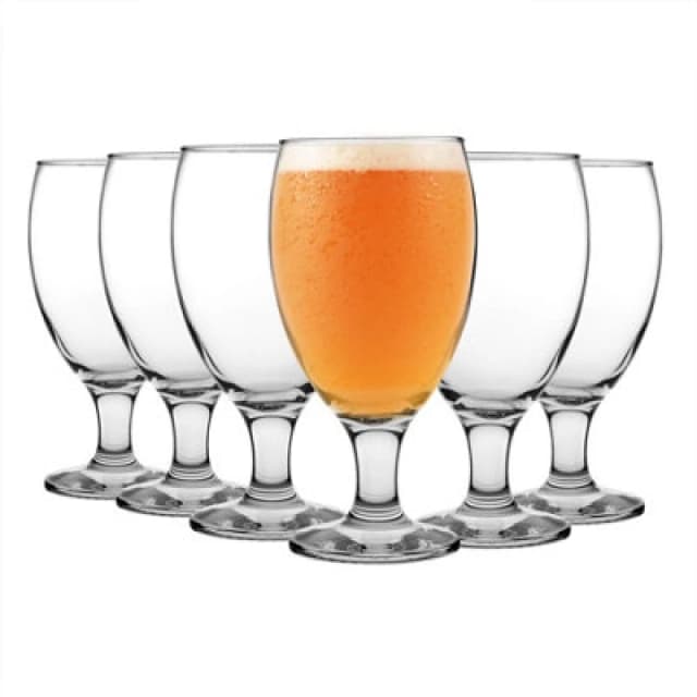 LAV Empire Snifter Beer Glasses - 590ml - Clear - Pack of 6 Clear unisex