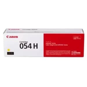 Original Canon 054H High Capacity Yellow Toner Cartridge