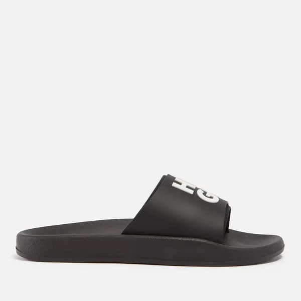 HUGO Mens Match Rubber Slides - UK 9 Black Sandals male 50497864-002 9