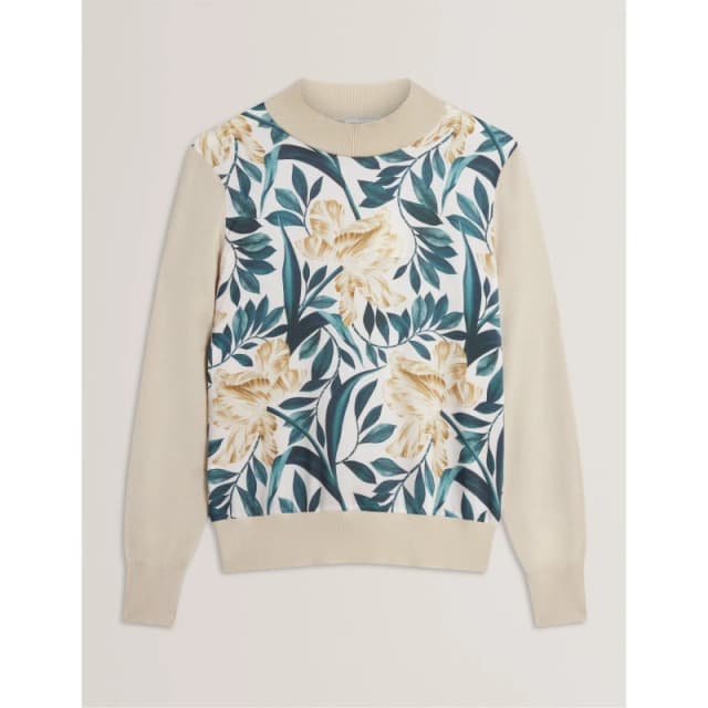 Ted Baker Ted Woven Front Top Ld61 Ivory female 8 (XS)