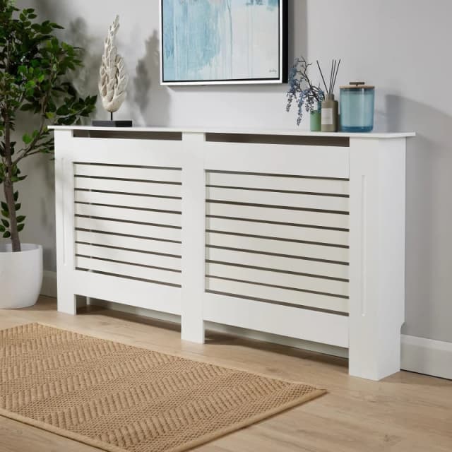 Home Source York Extra Large Radiator Cover Unit White