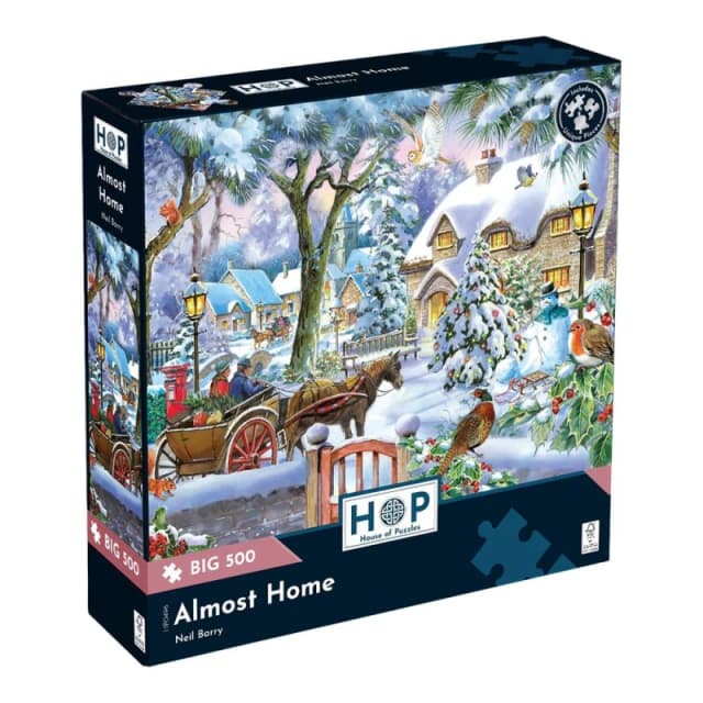 The House Of Puzzles Almost Home, BIG 500 Piece Jigsaw Puzzle Multicolor Unisex