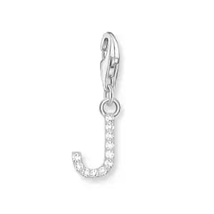 THOMAS SABO Silver Zirconia Letter J Charm
