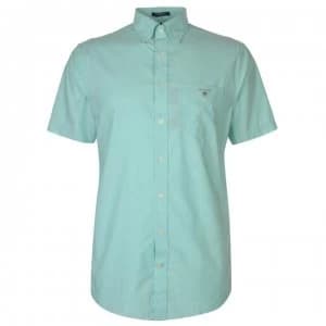 Gant Gant Short Sleeve Pop Colour Shirt Mens - Green 355