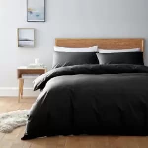 Linea Egyptian Cotton Pillowcase - Black