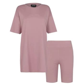 Firetrap T-Shirt and Shorts Set - Pink