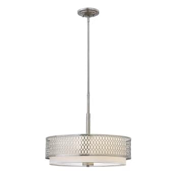 Hinkley Fredrick Ramond Jules 3 Light Pendant / Semi-Flush Brushed Nickel