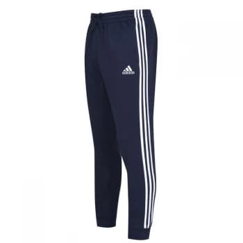 adidas Essentials Fleece Tapered Cuff 3-Stripes Joggers M - Navy/White