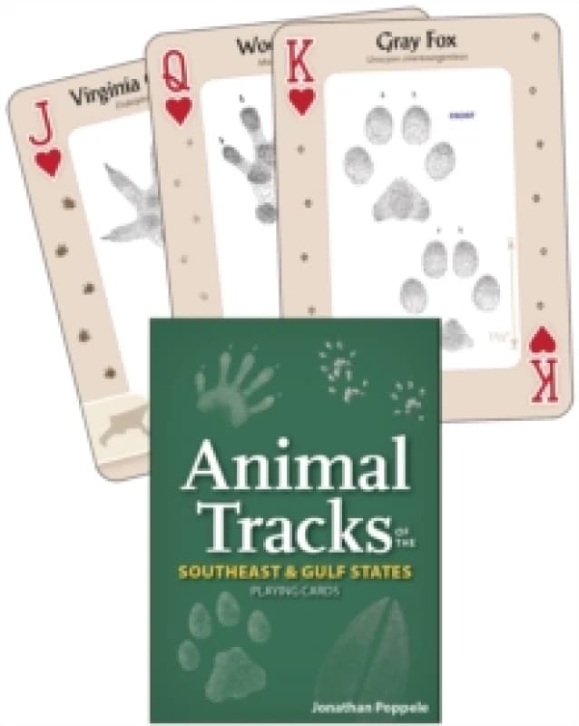 Animal Tracks of the Southeast & Gulf States Playing Cards Cards