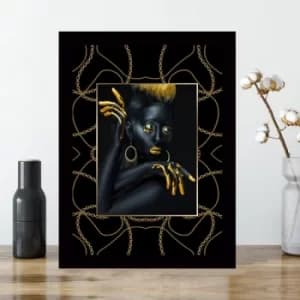 SC0174629294 Multicolor Decorative Framed MDF Painting