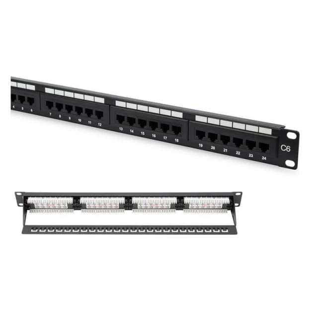 FDL 24 PORT CAT.6 PATCH PANEL 1U