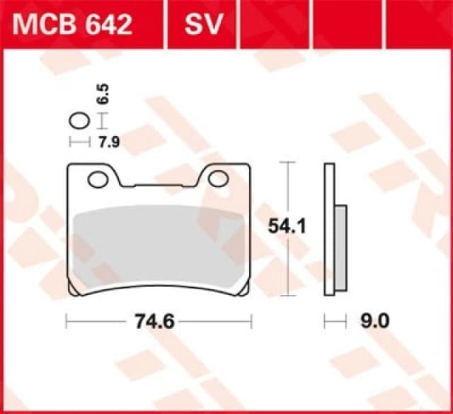 TRW Lucas Brake pad MCB642