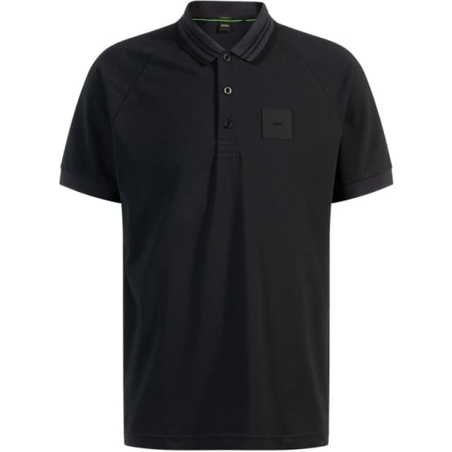 Boss Mens HBG Paddy Rib Polo Shirt, Sporty Sophistication Dark Blue 402 male M