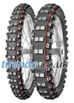 Mitas Terra Force-MX MH 100/100-18 TT 59M Rear wheel, Compound Medium HARD, NHS, red & gruen