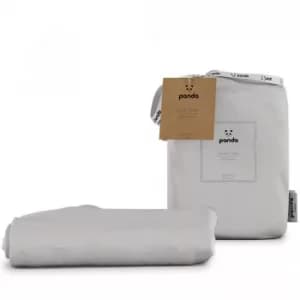 Panda Bamboo White Duvet Cover White