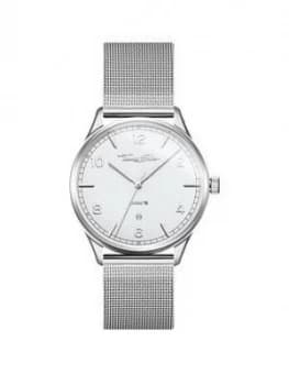 Thomas Sabo Glam and Soul Silver Date Dial Stainless Steel Mesh Strap Watch, One Colour, Women
