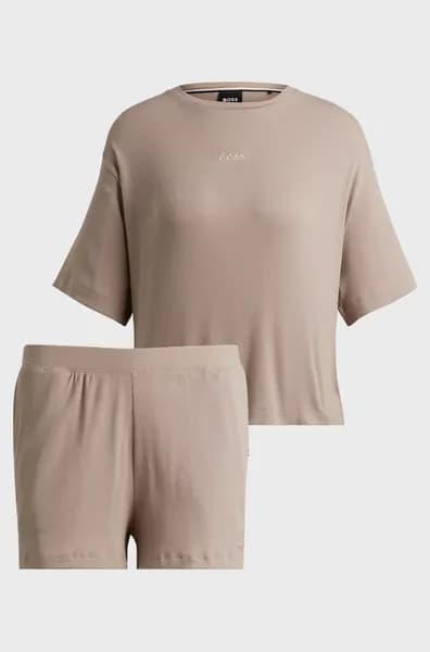 Boss Boss Betty Short Set 10258124 01 Short Sleeve Pyjama Sets 10 (S) Brown 42032205350
