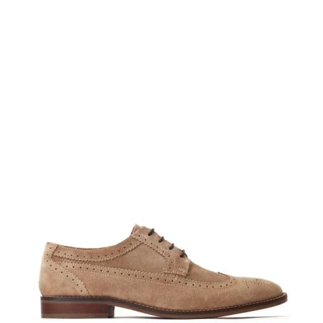 Base London Base London Men Twain Brogue Shoe in Light Brown Size: 9 Light Brown 9 Male 5038538361435