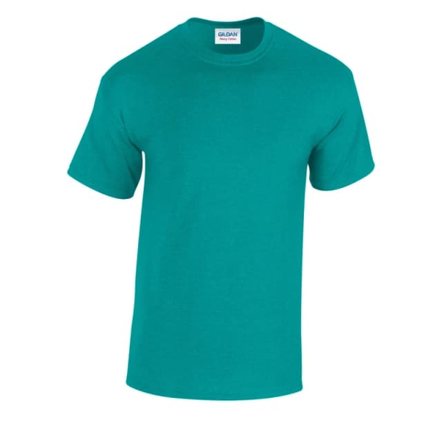 Gildan Mens Plain Cotton Heavy T-Shirt in Jade Size: Small Jade Male S