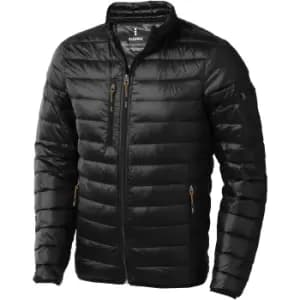 Elevate Mens Scotia Light Down Jacket (XXL) (Solid Black)