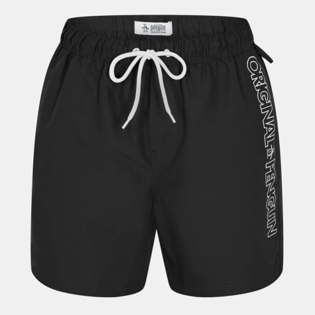 Original Penguin Mens Swim Shorts True Black male Small