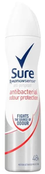 Sure Motion Sense Antibacterial Odour Protection Deodorant 250ml