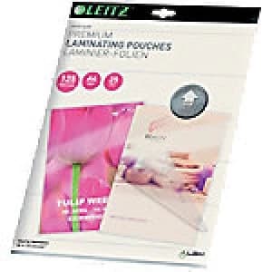 Leitz Laminating Pouches Glossy 2 x 125 (250 Micron) A4 25 Pieces