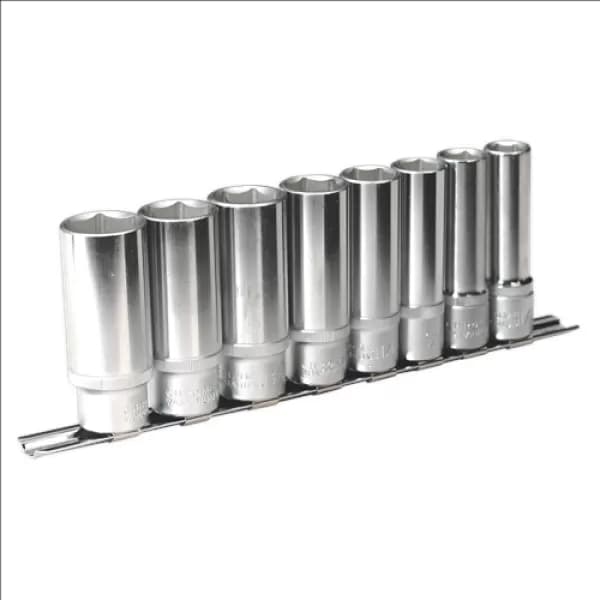 Genuine SEALEY AK2861 Socket Set 8pc 1/2Sq Drive 6pt Deep WallDrive® Imperial