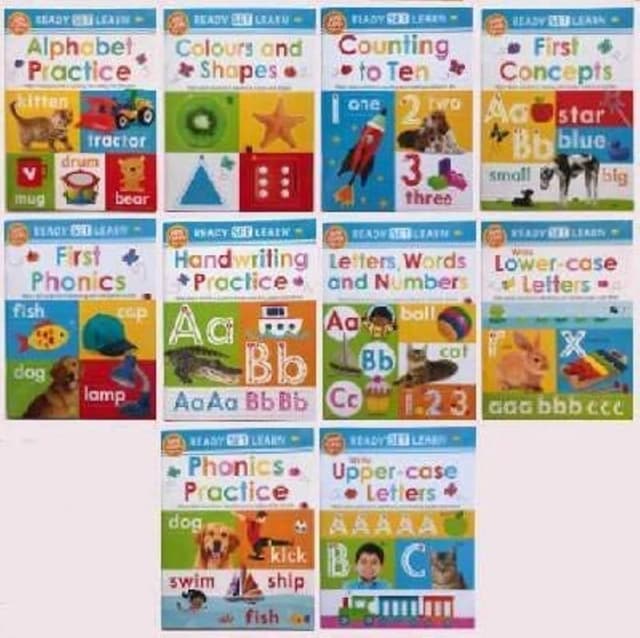 Ready Set Learn 10 Book Set Early Learning Wipe Clean Books Lets Buy Books Books